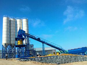  Concrete Batch Plant with Belt Conveyor 